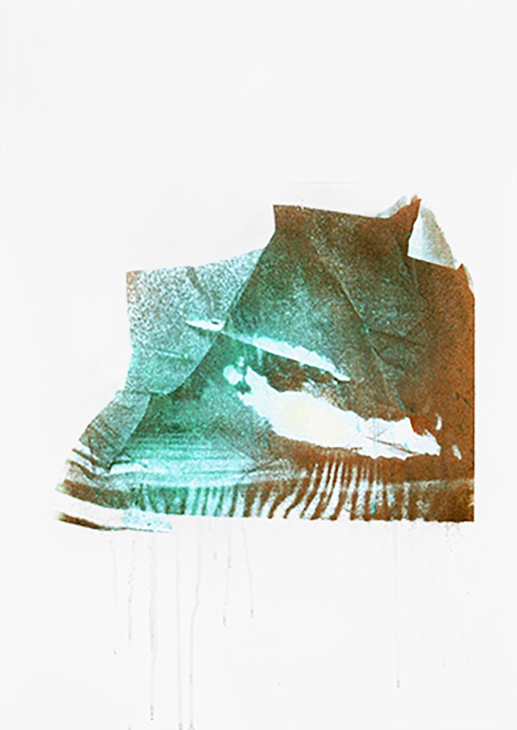 Mathieu Galton, The Concorde's Last Flight, détail 1, sérigraphie à la poudre de cuivre sur papier Rives, 70 x 120 cm, 2015SONY DSC