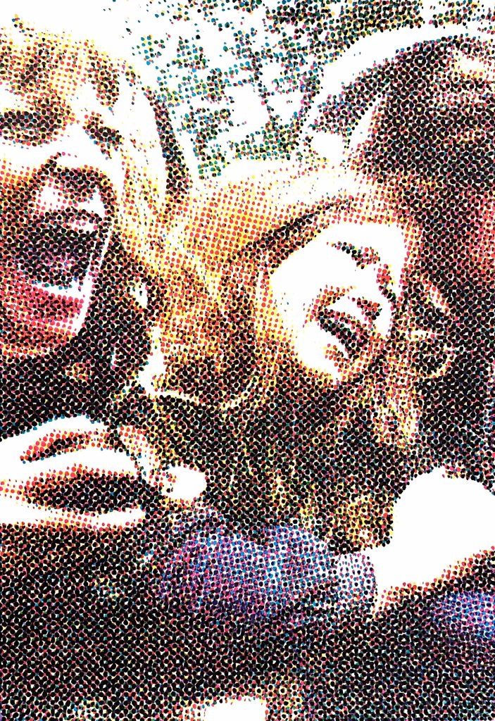 Mathieu Galton, IMG_0731 - 1, dessin aux feutres point par point sur papier, 75 x 110 cm, 2023