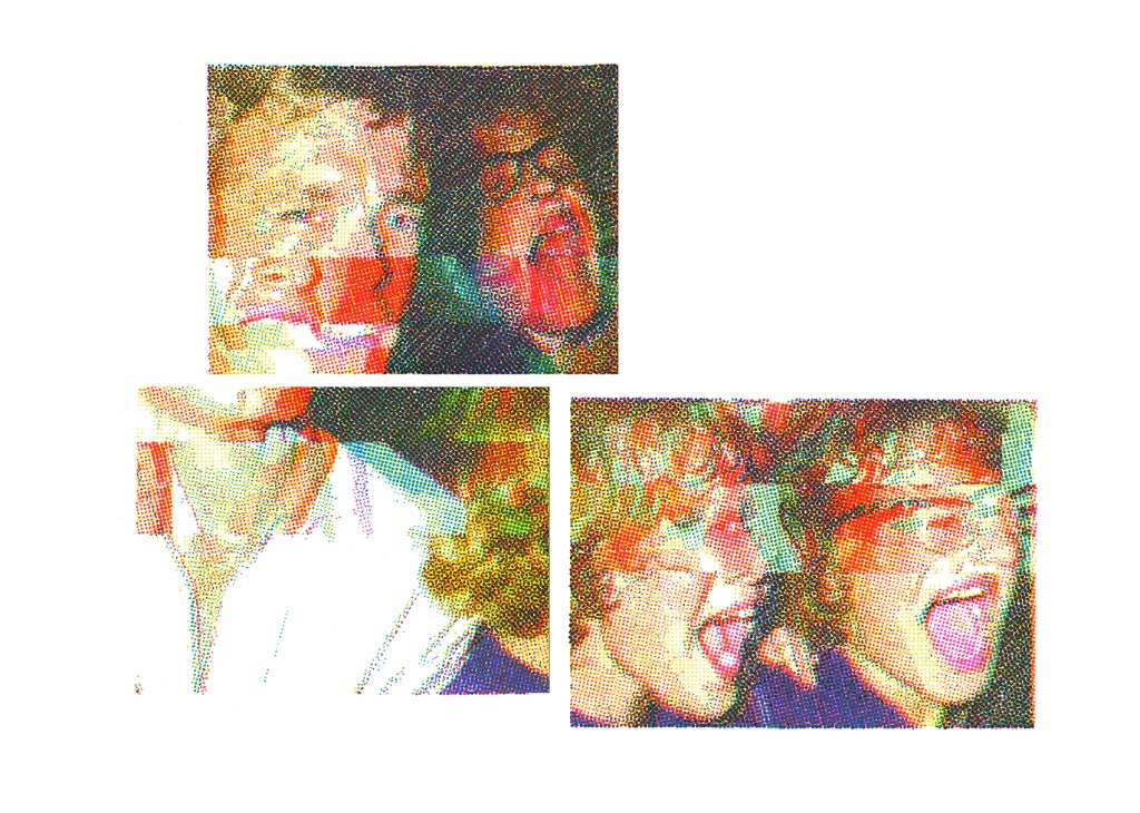 Screaming people 2207 - 1700 px - 2Mathieu Galton, Screaming people 2207, installation de 3 dessins aux feutres sur papier, 29,7 x 42 cm chacun, 2023