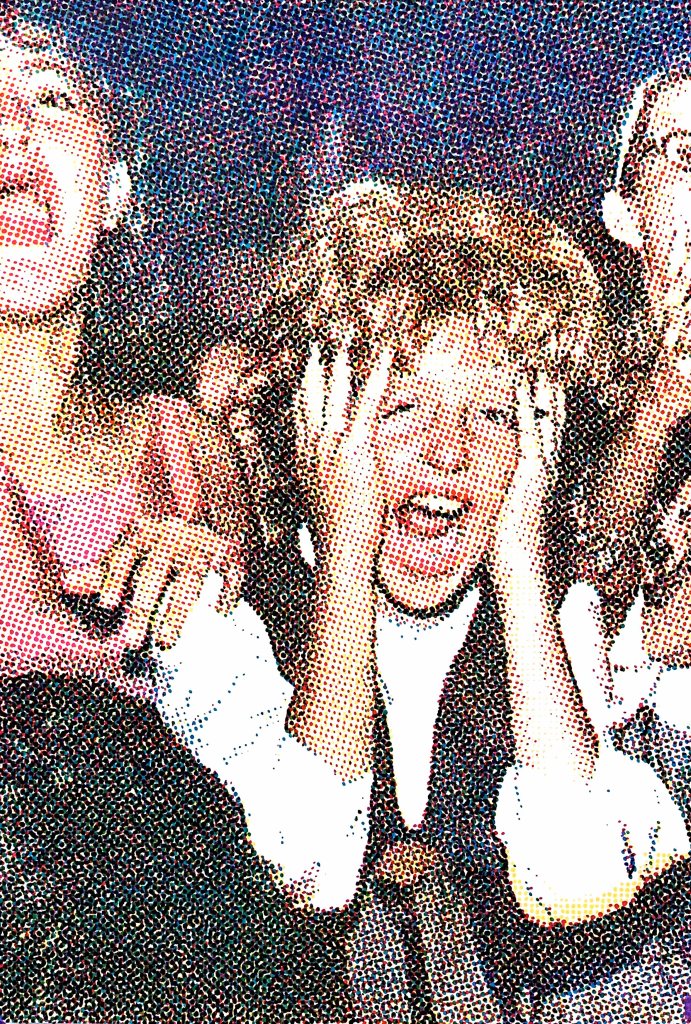 Mathieu Galton, IMG_4337 - 1, dessin aux feutres point par point sur papier, 75 x 110 cm, 2023