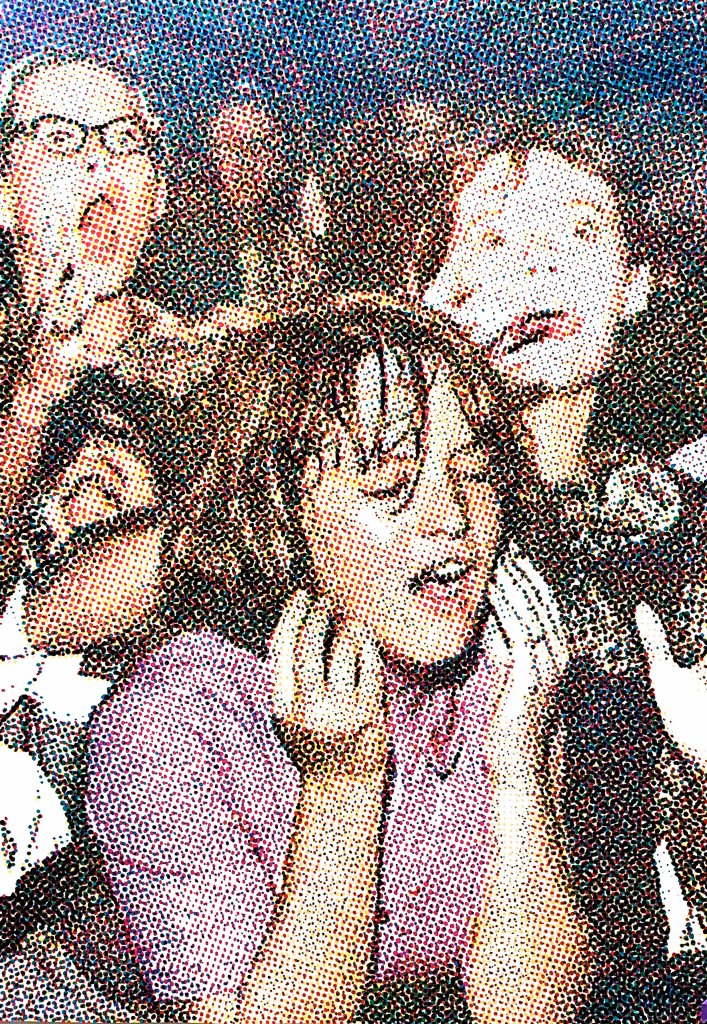 Mathieu Galton, IMG_4337 - 2, dessin aux feutres point par point sur papier, 75 x 110 cm, 2023